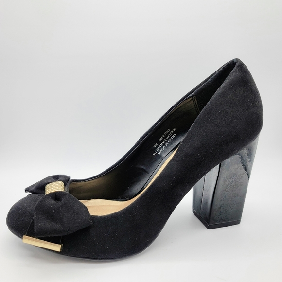 CATO Black Suede Chunky Heels - Picture 10 of 10